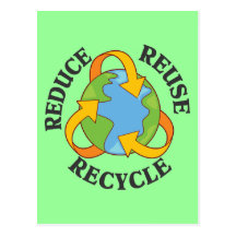 Reduce Reuse Recycle Post Cards