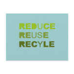 Reduce Reuse Recycle Post Cards