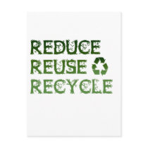 Reduce Reuse Recycle Post Cards