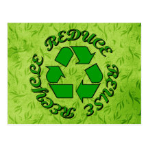 Reduce Reuse Recycle Postcards