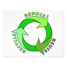 Reduce Reuse Recycle products! Invites