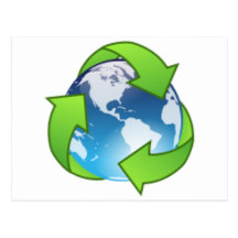 Reduce Reuse Recycle Save the Earth Day Postcards