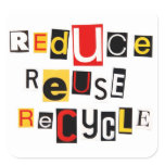 Reduce Reuse Recycle stickers