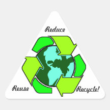 Reduce, Reuse, Recycle! Stickers