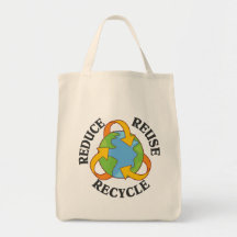Reduce Reuse Recycle Tote Bags