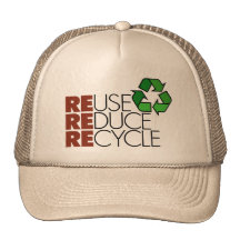 Reduce Reuse Recycle Trucker Hats