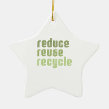 Reduce Reuse Recyle Ornaments