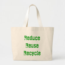 Reduce Reuse Recyle Tote Bags