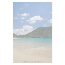 Reduit Beach, Rodney Bay, St. Lucia Customized Stationery