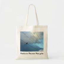 Reduse Reuse Recycle with Birds Bag