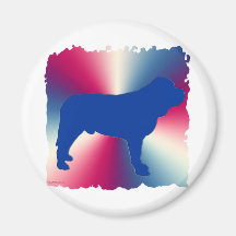 RedWhiteBlueMastiff Magnet