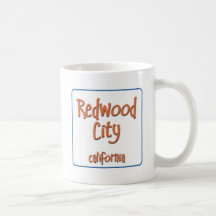 Redwood City California BlueBox Coffee Mugs