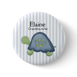 REEF TURTLE NAME TAG Personalized Button