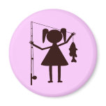 REEL GIRL FRIDGE MAGNET
