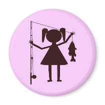 REEL GIRL FRIDGE MAGNET
