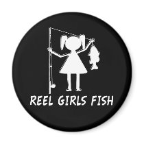 REEL GIRLS FISH! FRIDGE MAGNETS