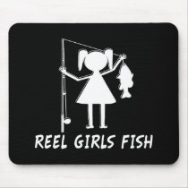 REEL GIRLS FISH! MOUSEPAD