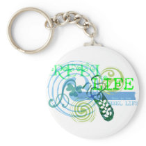 Reel Life in Blue Keychain