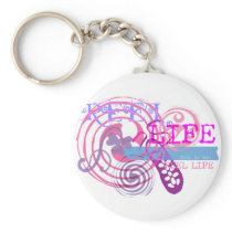 Reel Life in Pink Key Chains