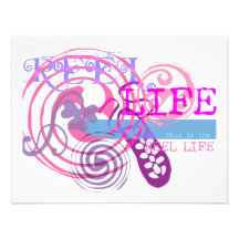Reel Life in Pink Personalized Announcement