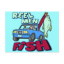 Reel Men Fish Fishing T-shirts Gifts Post Cards