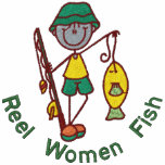 Reel Women Fish embroidered shirts
