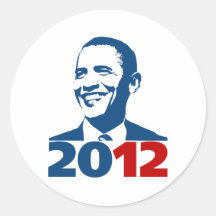 ReElect Obama 2012 Round Stickers