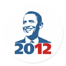 ReElect Obama 2012 Round Stickers