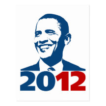 Réélisez Obama 2012 Carte Postale