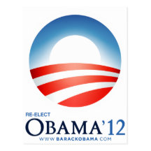 Réélisez Obama 2012 Carte Postale