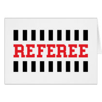 Referee black and red design card