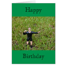 Referee Soccer/Football Happy Birthday Card