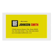 Referee - Urban Yellow White Business Card Templates