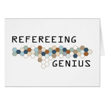 Refereeing Genius Greeting Card