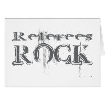 Referees Rock Greeting Cards