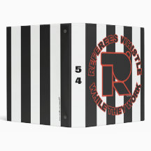 Referee's Whistle 3 Ring Binder
