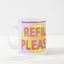 Refill Please! Glass Mug - Pink