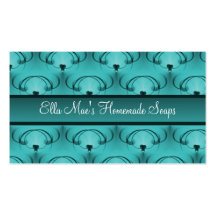 Refined Elegance Business Card, Teal