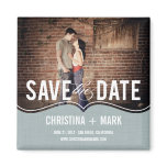Refined Elegance Save The Date Magnet - Blue