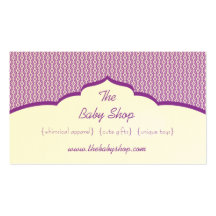 Refined Glam Business Card, Purple