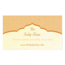 Refined Glam Business Card, Tangerine