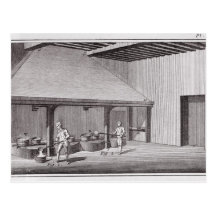 Refining saltpetre post card
