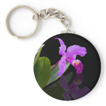 Reflected Beauty Orchid  Keychain