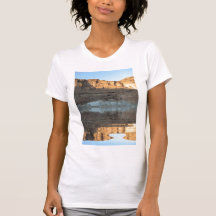Reflecting Desert Cliff by KLM Shirt