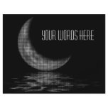 Reflection Crescent Moon Black & White Flyer Design