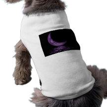 Reflection Crescent Moon On Lake Purple Dog Clothing