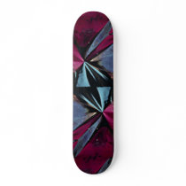 Reflection in aluminum foil skateboard deck