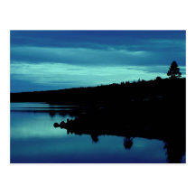 Reflection in Blues Post Card