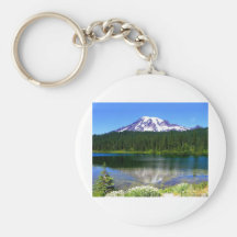 Reflection Lake, Mount Rainier, WA, USA Key Chain