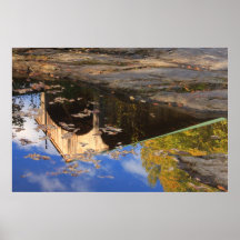 Reflection of Montgomery Covered Bridge Waterville Poster
